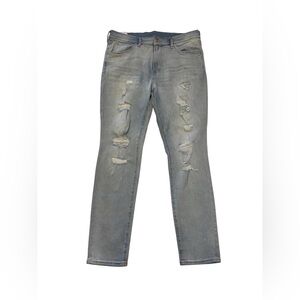H&M Men's Slim Fit Distressed Jeans - Light Gray
